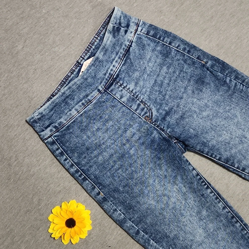 Y2K SO Brand High Rise Denim Leggings Jeggings Skinny Blue Jeans - Picture 5 of 7